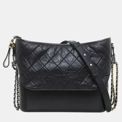 Pre-owned Chanel Medium Gabrielle Bag In Black