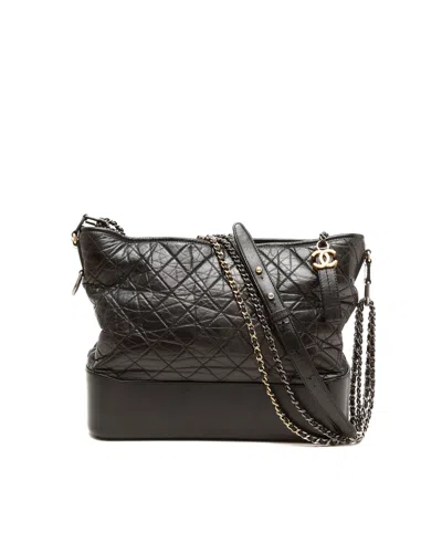 Chanel Medium Gabrielle Bag In Black