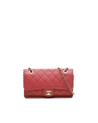 Chanel Medium Happy Stitch Bag In Red