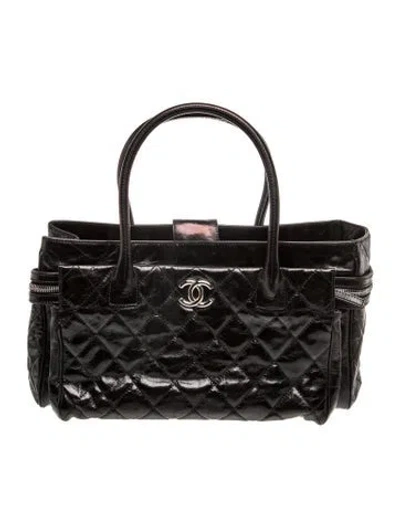 Pre-owned Chanel Medium New Portobello Tote In Black