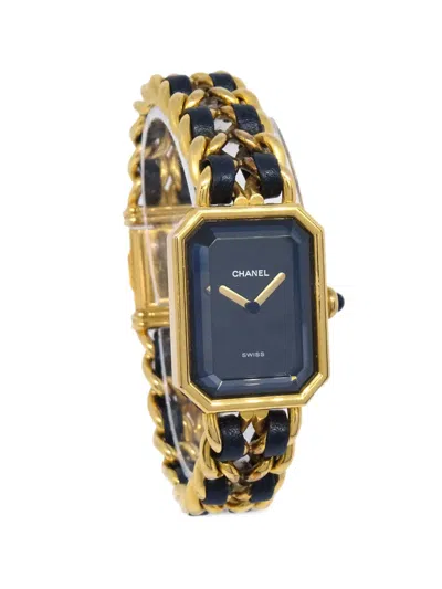 Pre-owned Chanel Medium Premiere 20mm Watch In Black