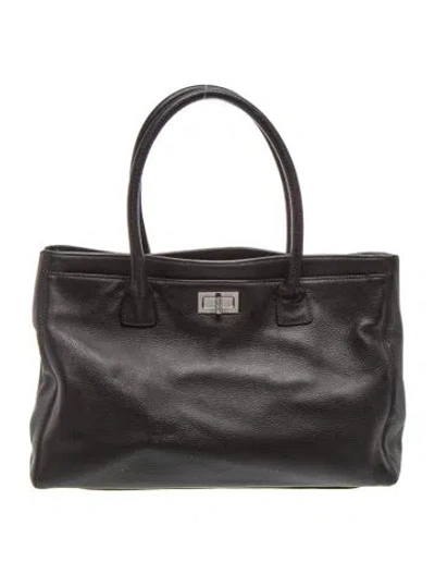 Pre-owned Chanel Medium Reissue Cerf Tote In Black