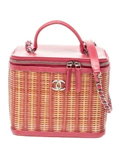 Pre-owned Chanel Medium Take Away Vanity Case In Pink
