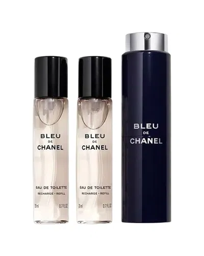Chanel Men's 3pc Bleu De  Eau De Parfum Set In Transparent