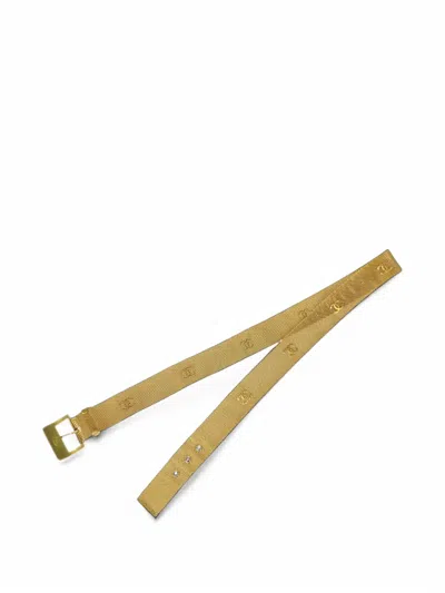 Pre-owned Chanel Mesh Interlocking C Belt In Gold