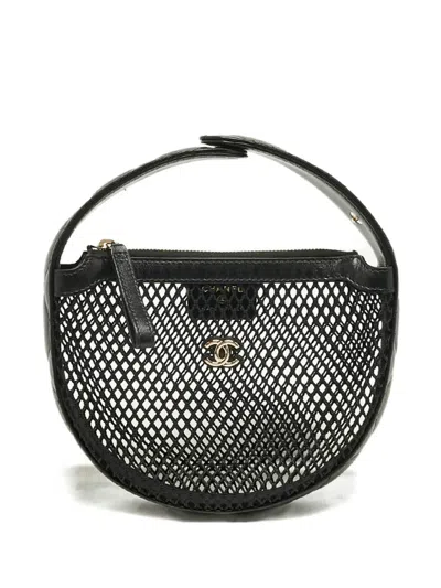 Pre-owned Chanel Mesh Tote Bag In Black