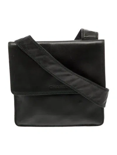 Pre-owned Chanel Messenger Flap Bag In Green