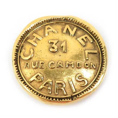 Pre-owned Chanel Metal Brooch () In Gold