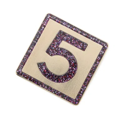 Pre-owned Chanel Metal Brooch () In Purple