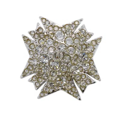 Pre-owned Chanel Metal Brooch () In Silver