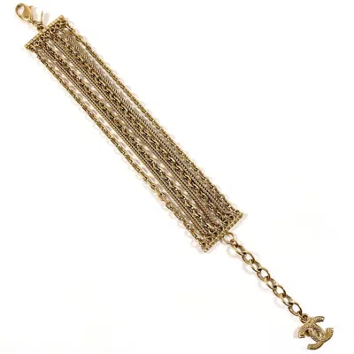 Pre-owned Chanel Metal Charm Bracelet () In Gold