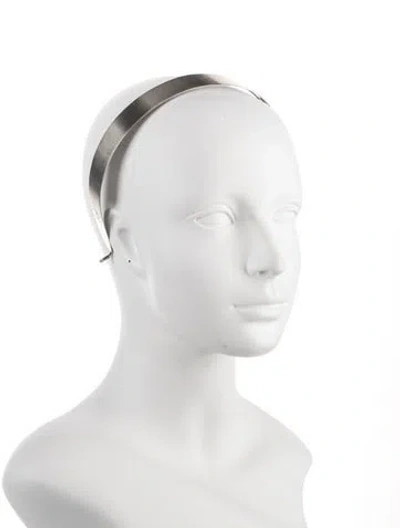 Pre-owned Chanel Metal Headband In Silver