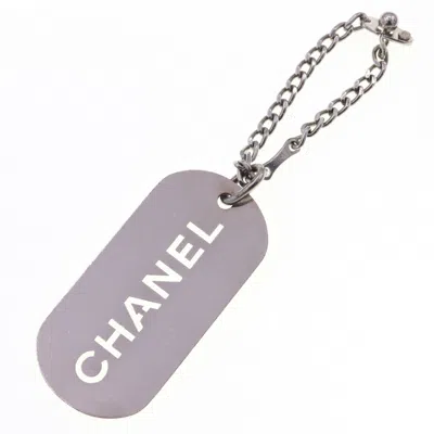 Pre-owned Chanel Metal Key Chain () In Silver