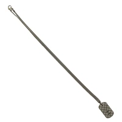 Pre-owned Chanel Metal Necklace () In Silver