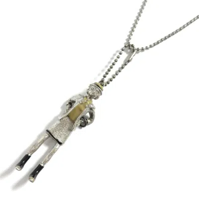 Pre-owned Chanel Metal Pendant Necklace () In Silver