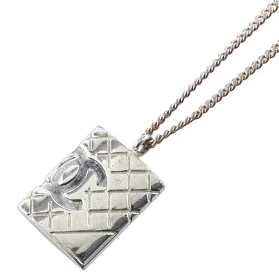 Pre-owned Chanel Metal Pendant Necklace () In Silver