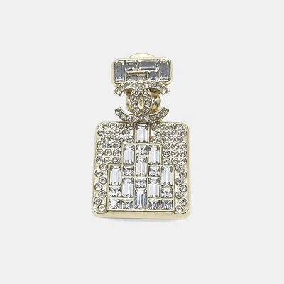 Pre-owned Chanel Metal Perfume Bottle Brooch In Multi