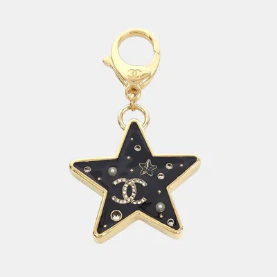 Pre-owned Chanel Metal Star Keyring In Multi