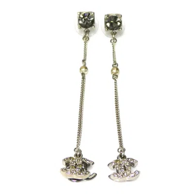 Pre-owned Chanel Metal Stud Earrings () In Silver