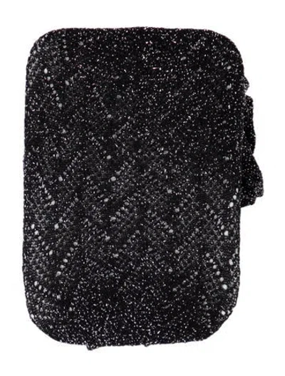Pre-owned Chanel Metallic Knit Tights W/tags In Black/metallic