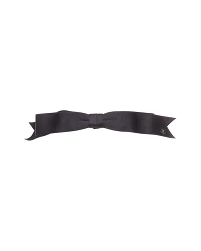 Pre-owned Chanel Metiers D'art Grosgrain Mini Cc Logo Hair Clip (authentic Pre-loved)