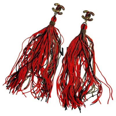 Pre-owned Chanel Métiers D'art Paris Shanghai Pre Fall 2010 Rare Clip On Dangle Earrings In Multi