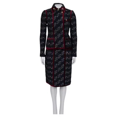 Pre-owned Chanel Métiers D'art Paris-moscou Skirt Suit Fr 36 In Black