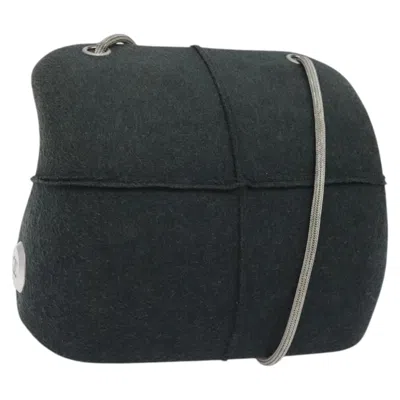 Pre-owned Chanel Millenium Grey Wool Shoulder Bag () In Gray