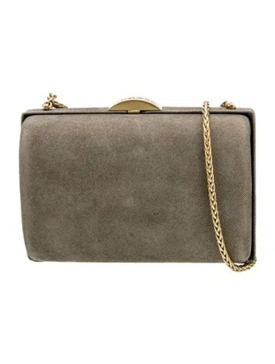 Pre-owned Chanel Mini Box Clutch In Neutral