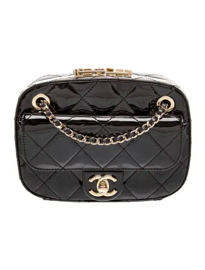 Pre-owned Chanel Mini Camera Case In Black