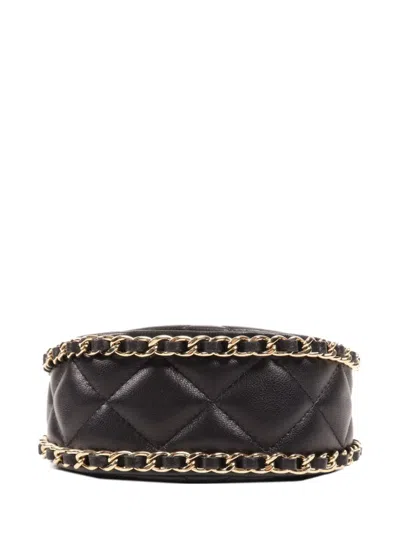 Pre-owned Chanel Mini Chain Shoulder Bag In Black