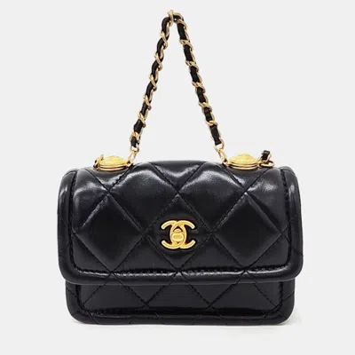 Pre-owned Chanel Mini Crossbody Bag In Black