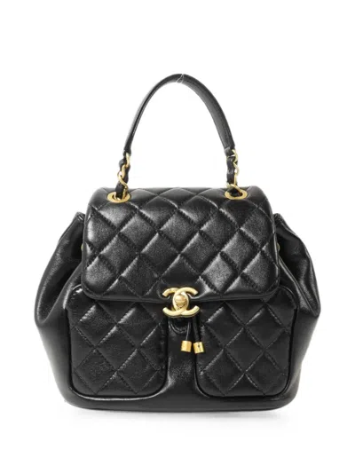 Chanel Mini Duma Chain Backpack In Black
