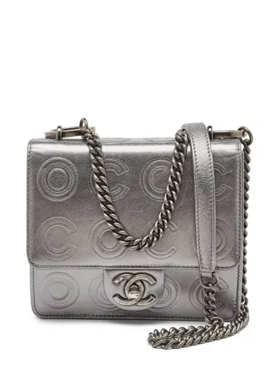 Pre-owned Chanel Mini Embossed Shoulder Bag