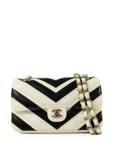 Chanel Mini Flap Cc Turn-lock Shoulder Bag In Blue