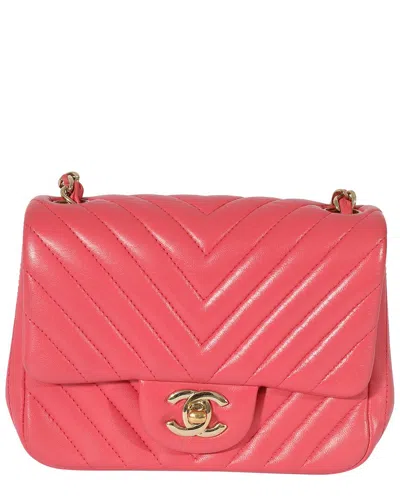 Pre-owned Chanel Mini Flap Leather Shoulder Bag