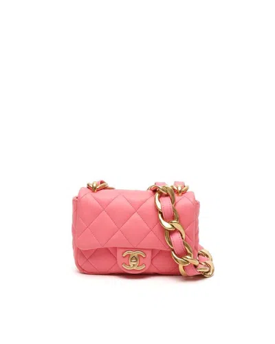 Pre-owned Chanel Mini Funky Town Bag In Pink