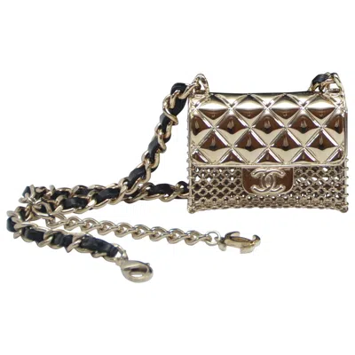 Pre-owned Chanel Mini Handbag Necklace Chunky Choker New With Tags In Gray