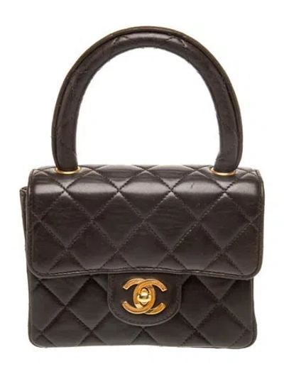 Pre-owned Chanel Mini Kelly Bag In Brown