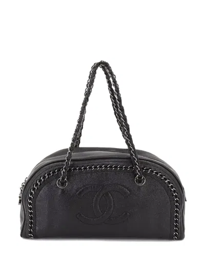 Pre-owned Chanel Mini Luxury Line Handbag In Black