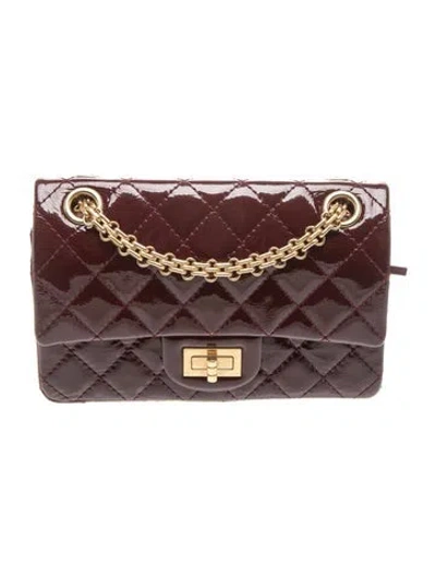 Pre-owned Chanel Mini Reissue Flap Bag In Burgundy