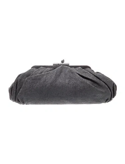 Pre-owned Chanel Monte Carlo Clutch In Black