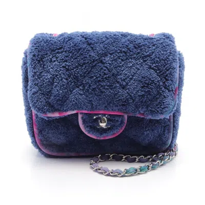 Pre-owned Chanel Multi-color Navy Shoulder Bag () In Multi-color, Navy