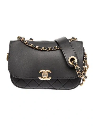 Pre-owned Chanel Multi Pouching Flap Bag W/ Coin Purse In Black