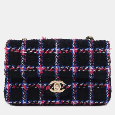 Pre-owned Chanel Multi Tweed Cc Flap Bag In Multicolor