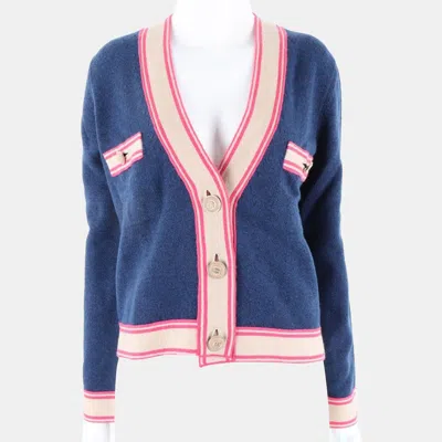 Pre-owned Chanel Multicolor Cashmere Cardigan It 38