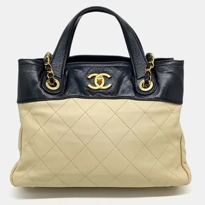 Pre-owned Chanel Multicolor Leather In The Mix Tote And Shoulder Bag