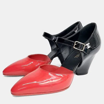 Pre-owned Chanel Multicolor Patent Leather Shoes Us 6