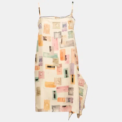 Pre-owned Chanel Multicolor Printed Silk Sleeveless Mini Dress M