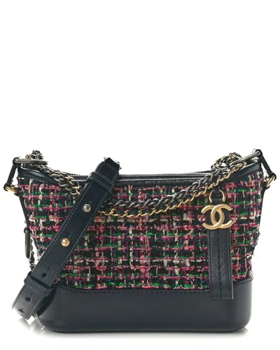 Pre-owned Chanel Multicolor Tweed & Calfskin Small Gabrielle Hobo Multi (authentic Pre-  Loved)